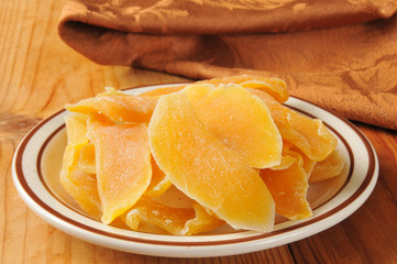 Dried papaya slices