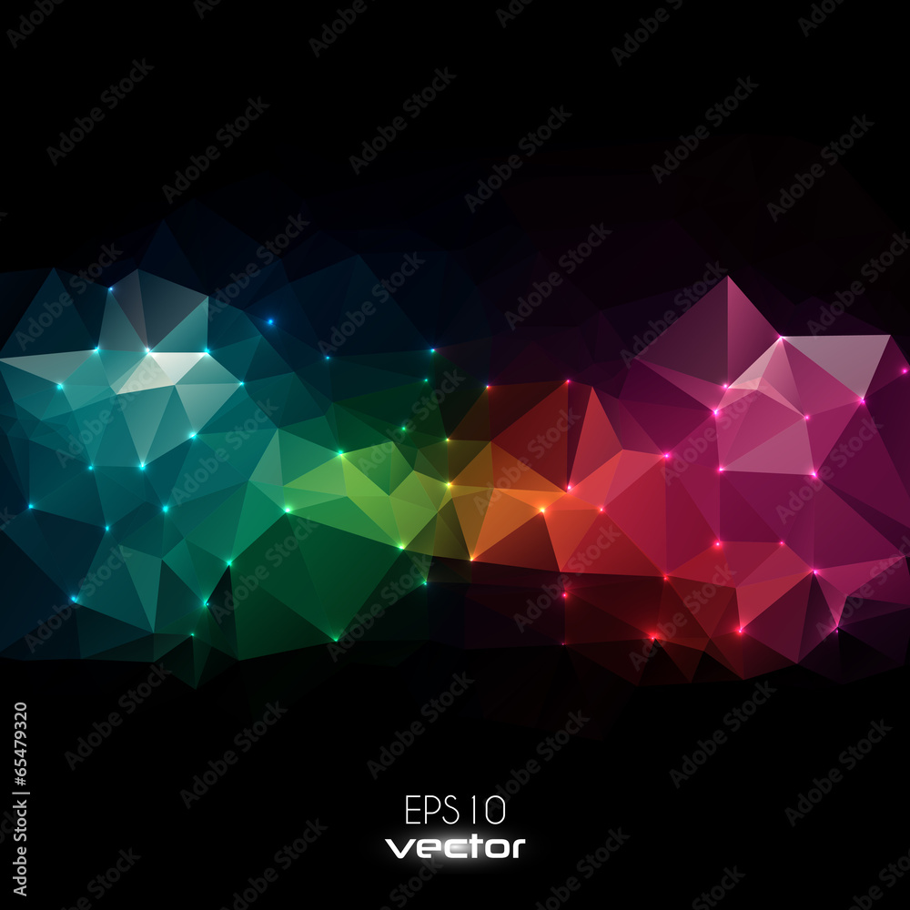Poster technology concept abstract polygonal background