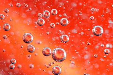 Abstract background from bubbles in a liquid
