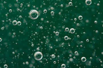 Abstract background from bubbles in a liquid