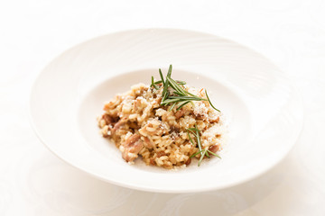mushroom risotto
