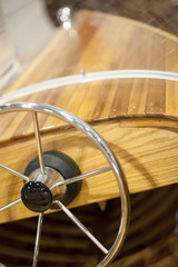 Steering wheel of a speedboat