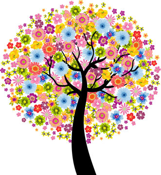 Colorful Flower Tree