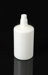 Bottle on a black background