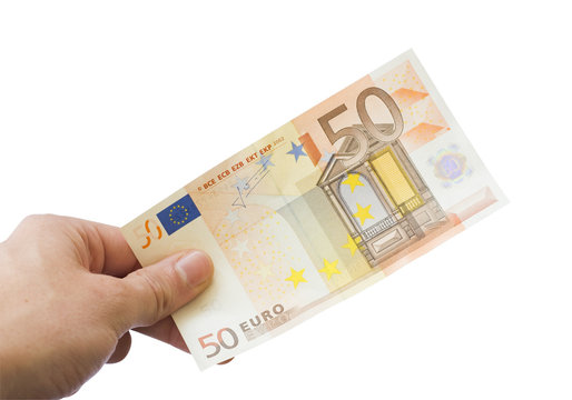 50 Euro in der Hand