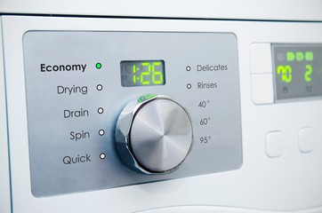 Modern washing machine panel