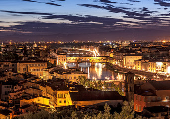 Fototapeta na wymiar Ponte Vecchio Florence Italy