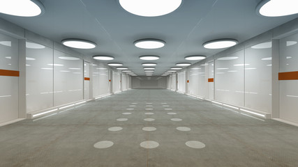 Futuristic corridor