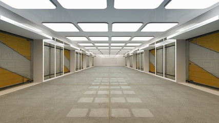 Futuristic corridor