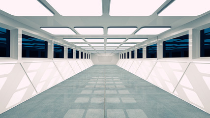 Obraz premium Futuristic corridor