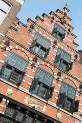 Dans les rues à Haarlem en Hollande