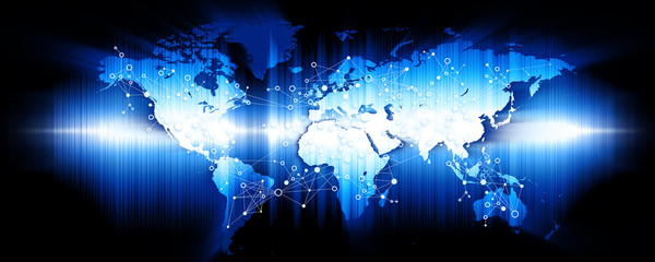Fototapeta na wymiar global network
