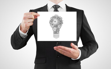 lamp in form gears and cogs