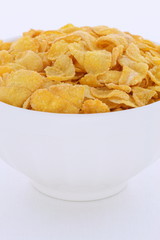 Healthy corn flakes breakfast