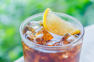 Cola lemon glass