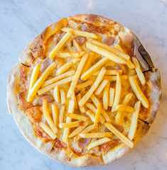 French fries Pizza