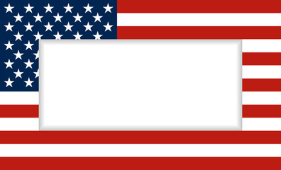 USA Flag frame