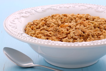 Delicious muesli breakfast