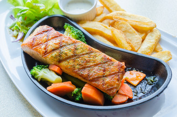 Salmon grilled
