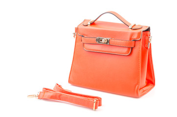 Handbag isolated white background