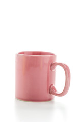 Color mug isolated on white