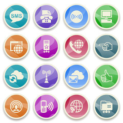 Communication color icons.