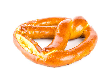 Pretzel isolated white background