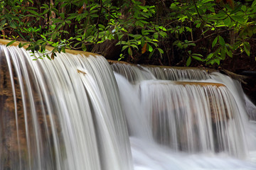 Deep Forest beautiful waterfall ,Huay Mae Khamin Waterfall
