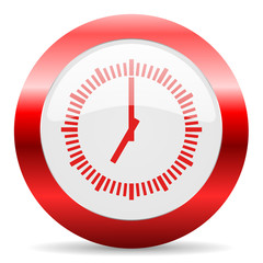 time glossy web icon