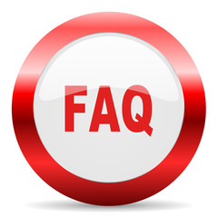 faq glossy web icon