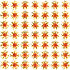 Abstract background with hot sun