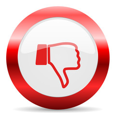 dislike glossy web icon