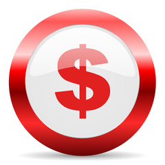 dollar glossy web icon