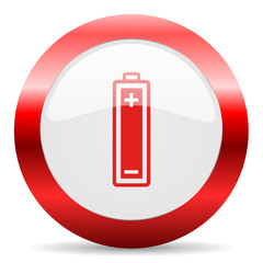 battery glossy web icon