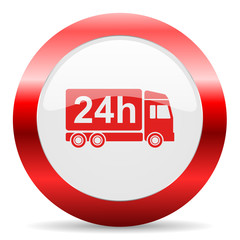 delivery glossy web icon