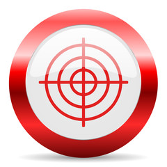 target glossy web icon
