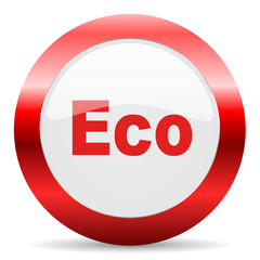eco glossy web icon