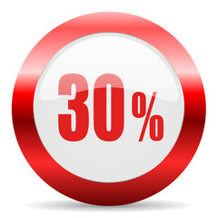 30 percent glossy web icon