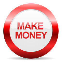 make money glossy web icon