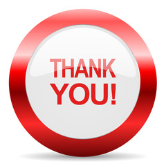 thank you glossy web icon