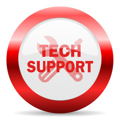 technical support glossy web icon