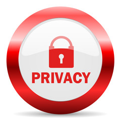 privacy glossy web icon