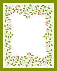 Wedding floral invitation template