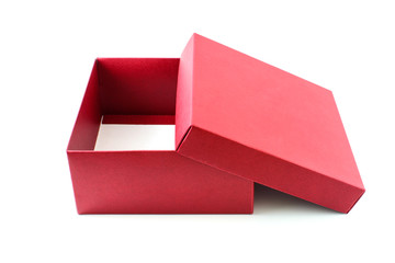 Open red box