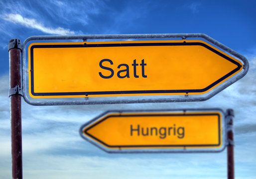 Strassenschild 1 - Satt