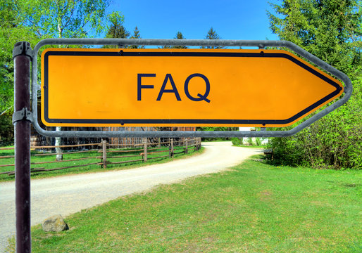 Strassenschild 3 - FAQ