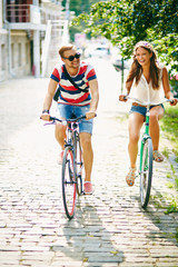 Cycling in the park