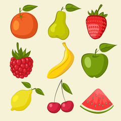 fruit and berries icons