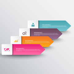 Infographics vector design template