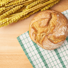 Ears of wheat and bread